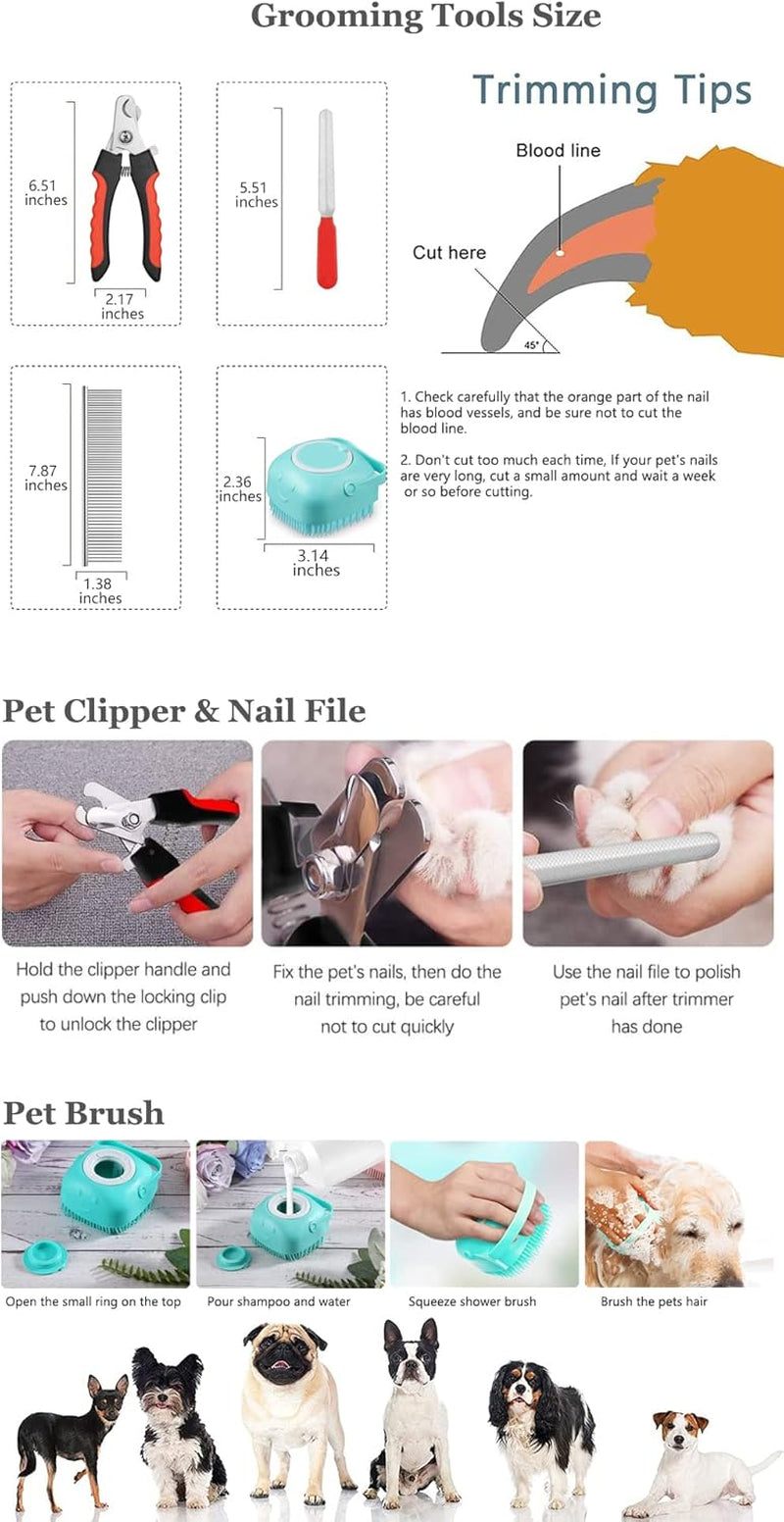KONTY Pet Grooming Hammock, Durable Dog Hammock for Grooming, Dog Grooming Helper Cat/Dog/Pet Grooming Hammock (S(Legs Spacing: 5.1""-11.8"" / Max W: 55LB))