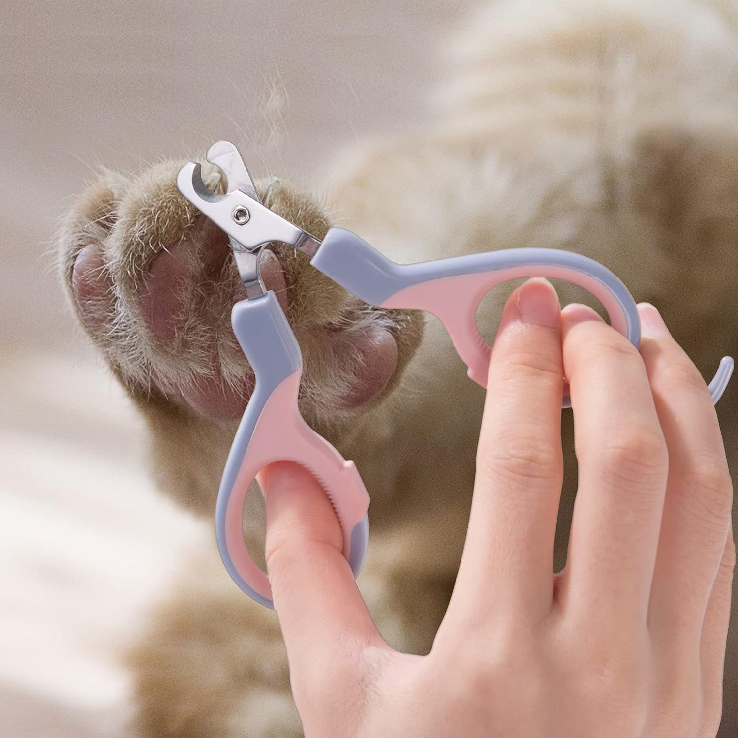 Eoocoo Dog & Cat Pets Nail Clippers with Safety Lock Sturdy Non Slip Handles - Professional Grooming Tool for Large and Small Animals