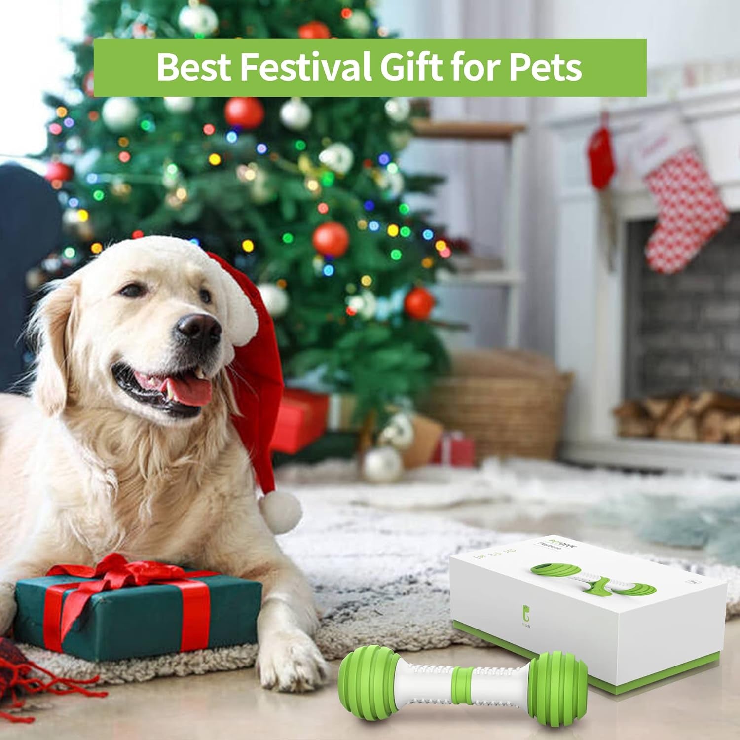 PETGEEK Automatic Dog Bone Toy, Smart Interactive Pet Toys for Boredoms, Electronic Dog Self Entertainment Toy, Safe & Durable Material