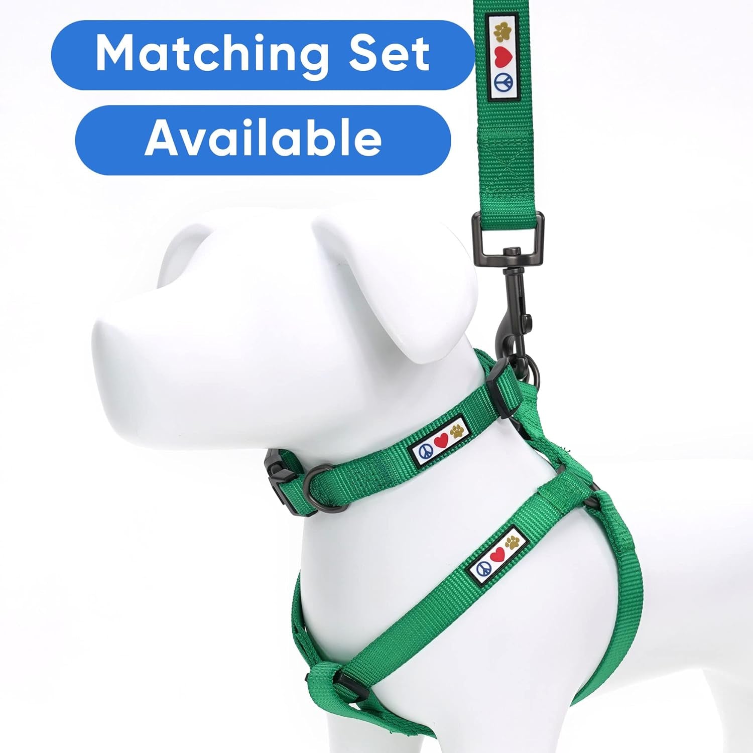 Pawtitas Dog Collar for Large Dogs Adjustable Dog Collar Heavy Duty Waterproof Collars for Dogs with Quick-Release Buckle - Lush Green Dog Collar for Large Breeds