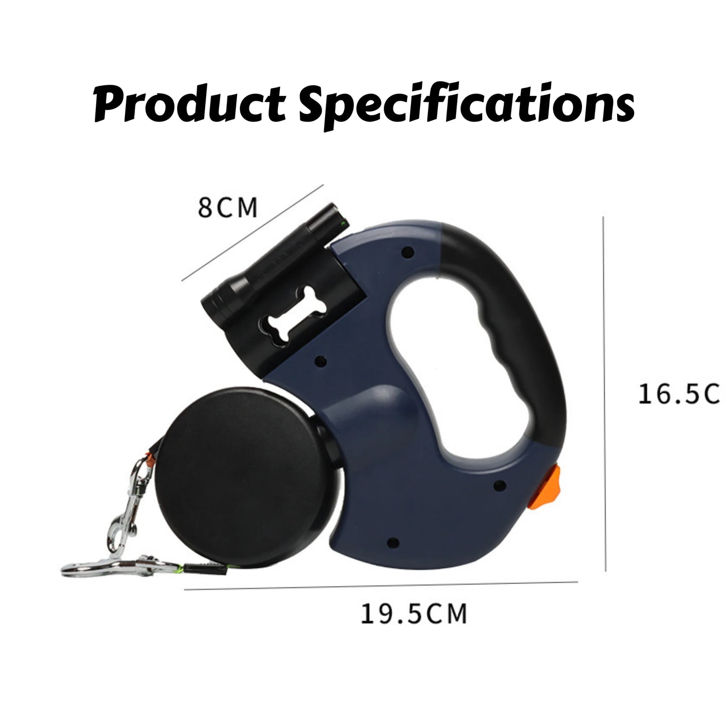 Retractable Dual Doggie Leash with LED Light, 360 Swivel No Tangle for Each Dog Independent Braking with 3M Reflective Leads