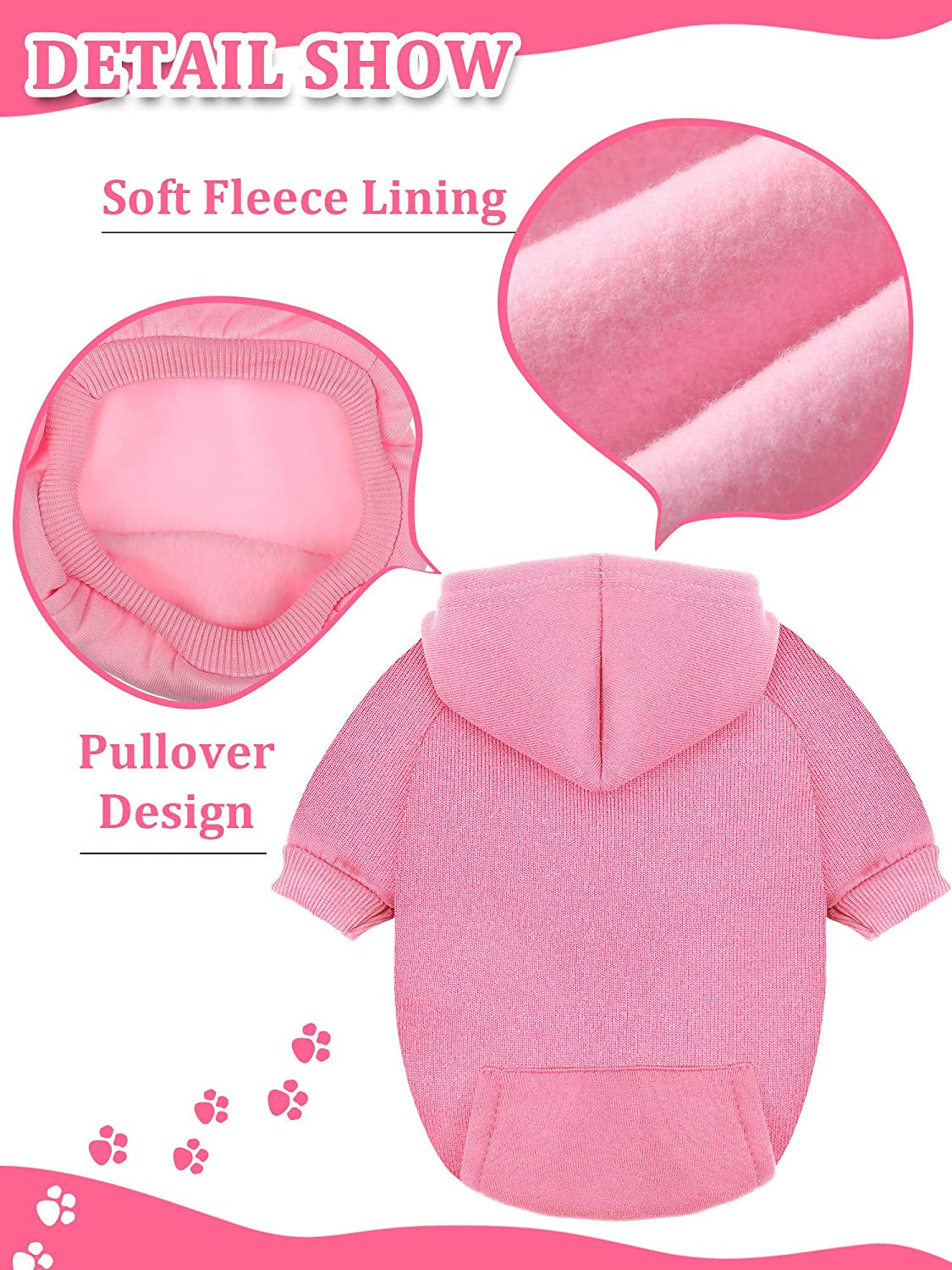 Syhood 4-Piece Small Dog Clothes Set: Winter Hoodies with Hat, Coat, Sweater & Shirt (XXS) for Chihuahuas and Small Dogs