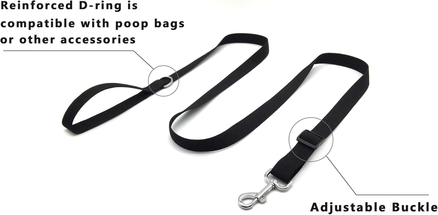 TAIAN Adjustable Nylon Dog Leash, 6 Foot Long Dog Leashes for Medium Large Dogs