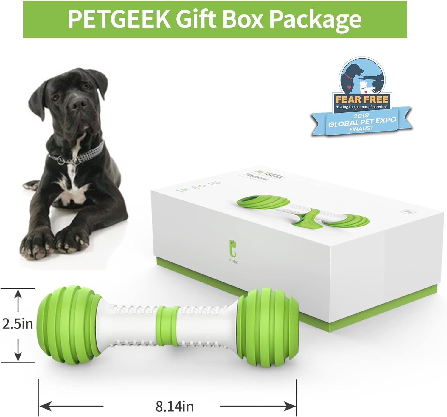 PETGEEK Automatic Dog Bone Toy, Smart Interactive Pet Toys for Boredoms, Electronic Dog Self Entertainment Toy, Safe & Durable Material
