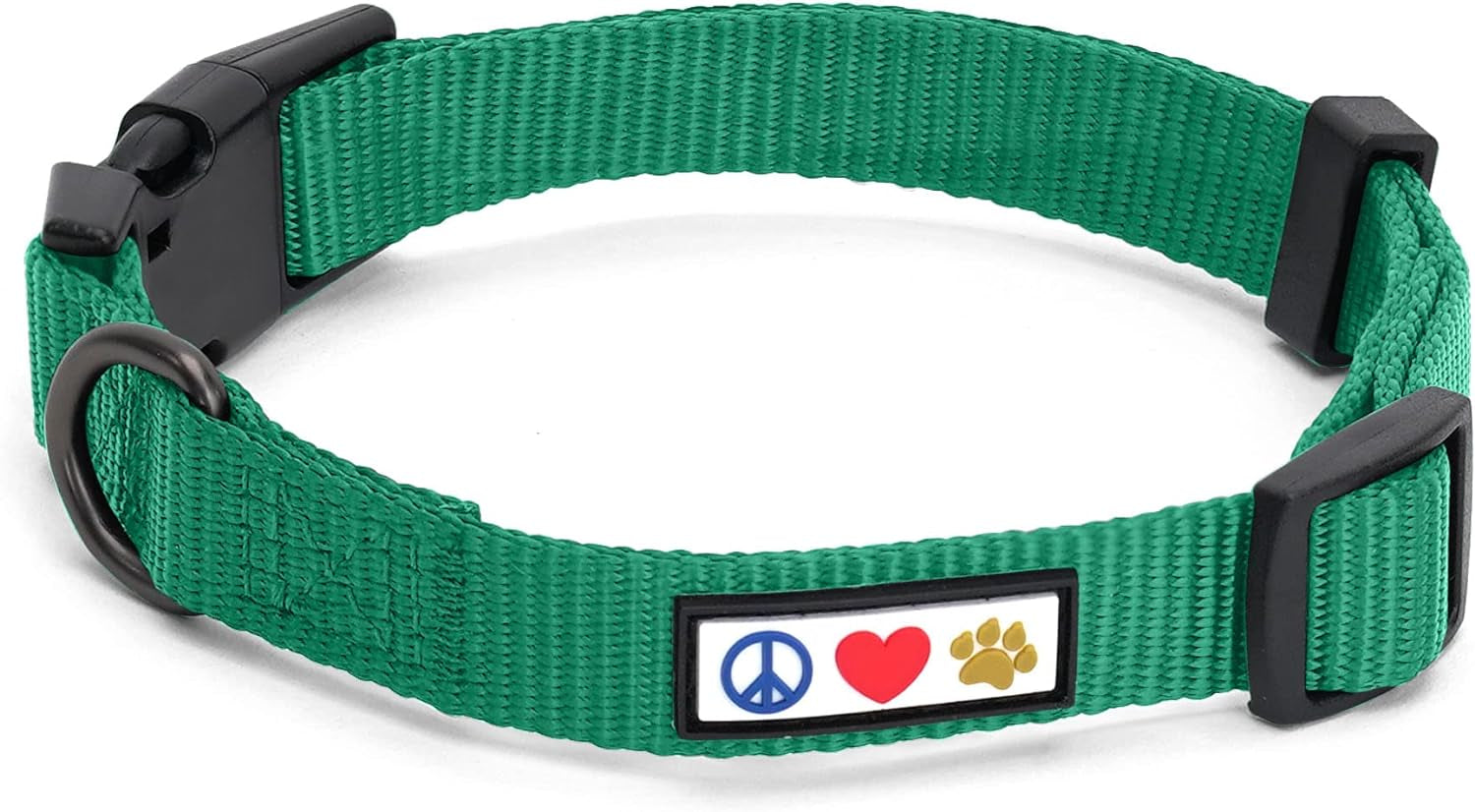 Pawtitas Dog Collar for Large Dogs Adjustable Dog Collar Heavy Duty Waterproof Collars for Dogs with Quick-Release Buckle - Lush Green Dog Collar for Large Breeds