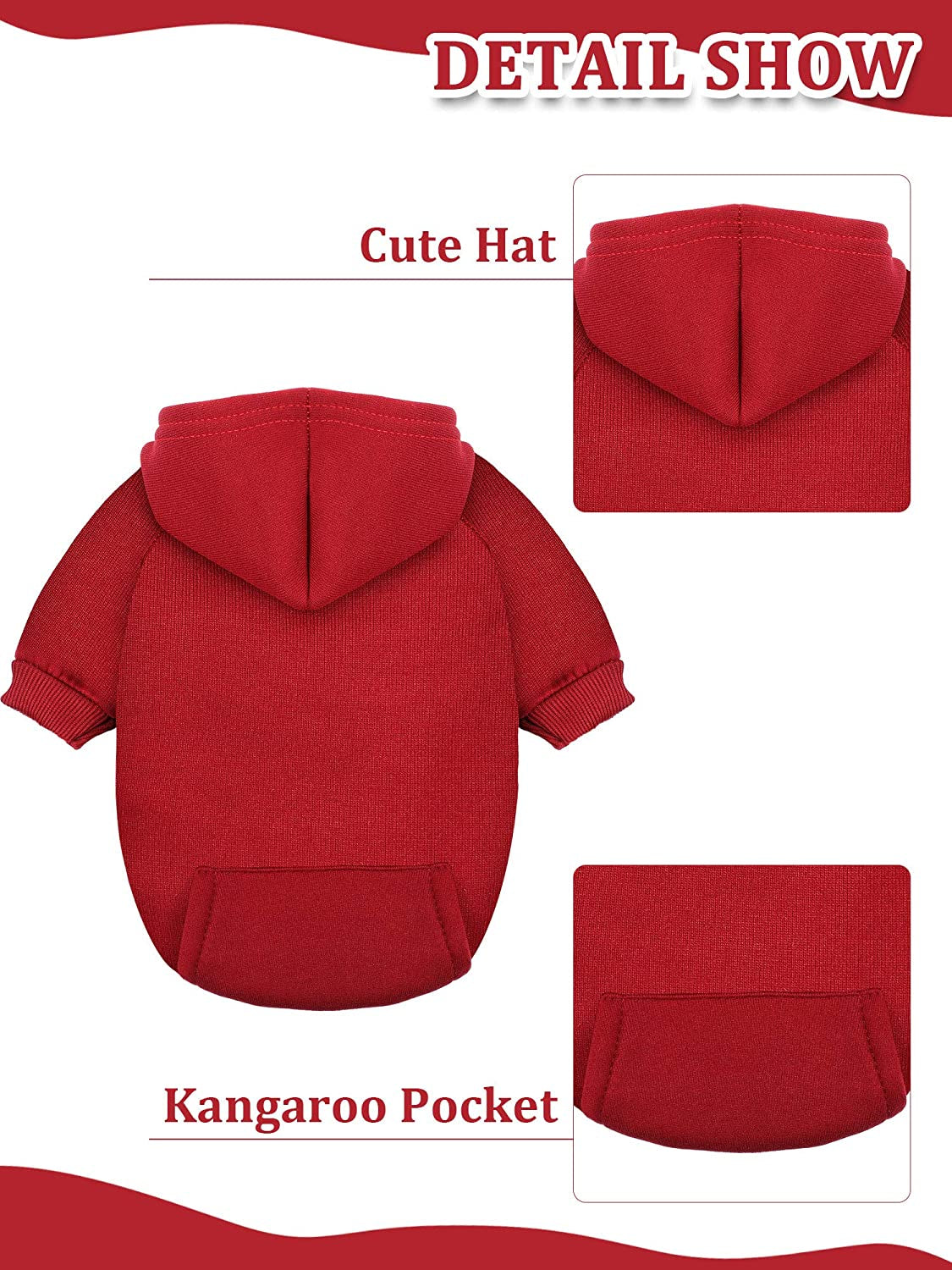 Syhood 4-Piece Small Dog Clothes Set: Winter Hoodies with Hat, Coat, Sweater & Shirt (XXS) for Chihuahuas and Small Dogs