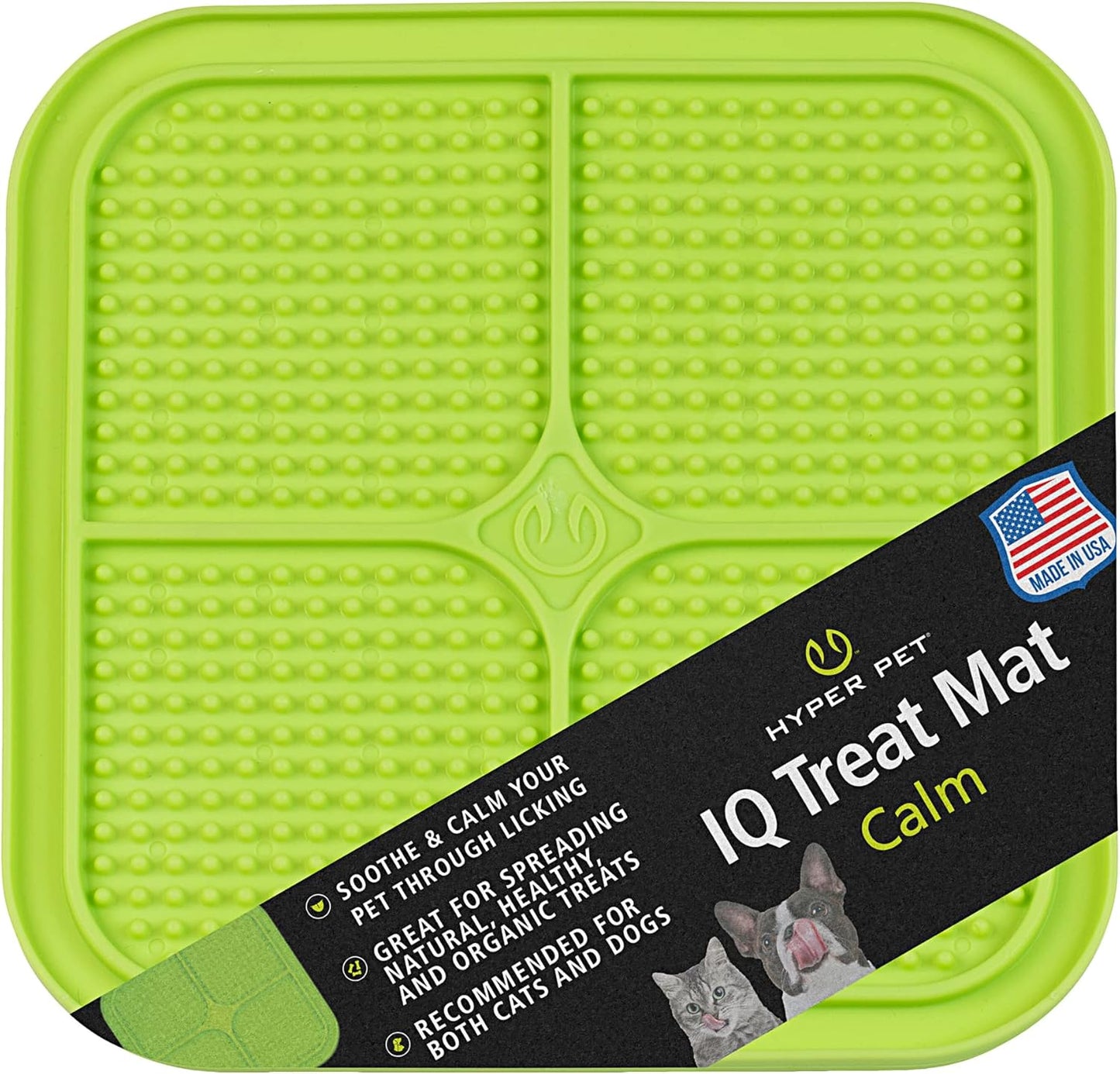 Hyper Pet IQ Treat Lick Mat for Dogs, Dog Slow Feeder & Cat Lick Mats | Great Alternative to Slow Feeder Bowls & Cat Feeders | Perfect Dog Licking Mat, Cats Puzzle & Enrichment Toys