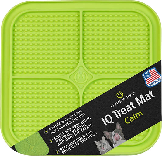 Hyper Pet IQ Treat Lick Mat for Dogs, Dog Slow Feeder & Cat Lick Mats | Great Alternative to Slow Feeder Bowls & Cat Feeders | Perfect Dog Licking Mat, Cats Puzzle & Enrichment Toys