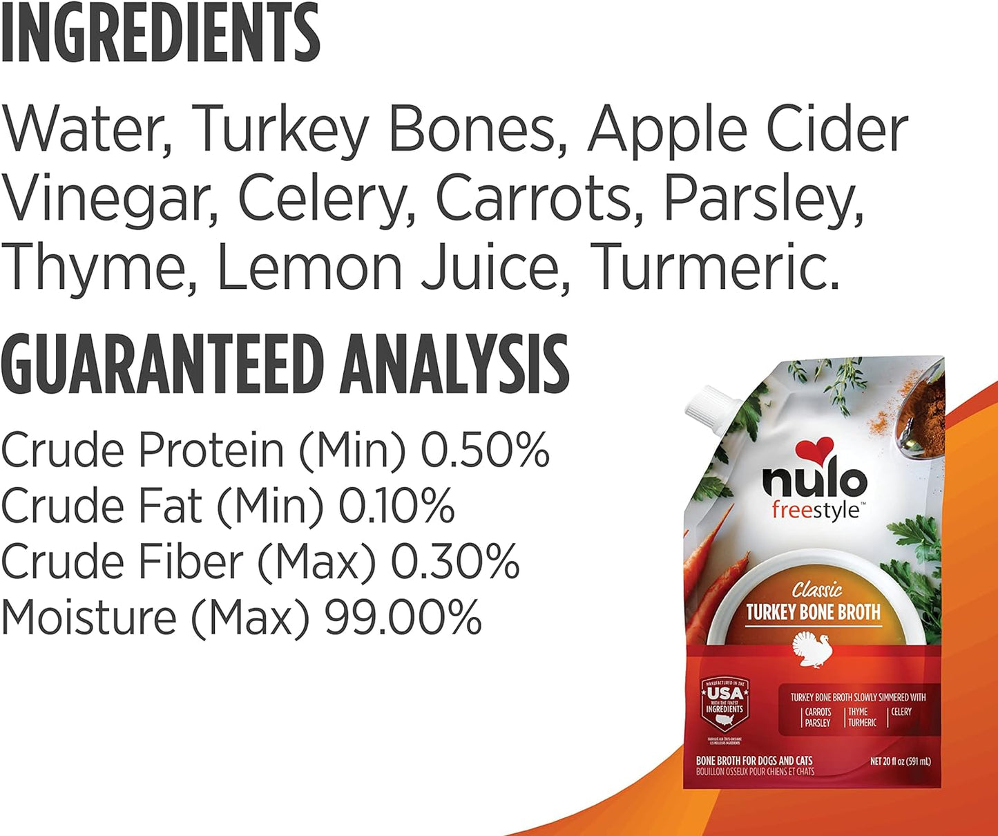 Nulo Freestyle Bone Broth, Premium Food Topper for Cats and Dogs, with Collagen and Chondroitin Sulfate to Help Boost the Quality of Your Pet’S Coat and Skin, 20 Fl Oz (Pack of 3)
