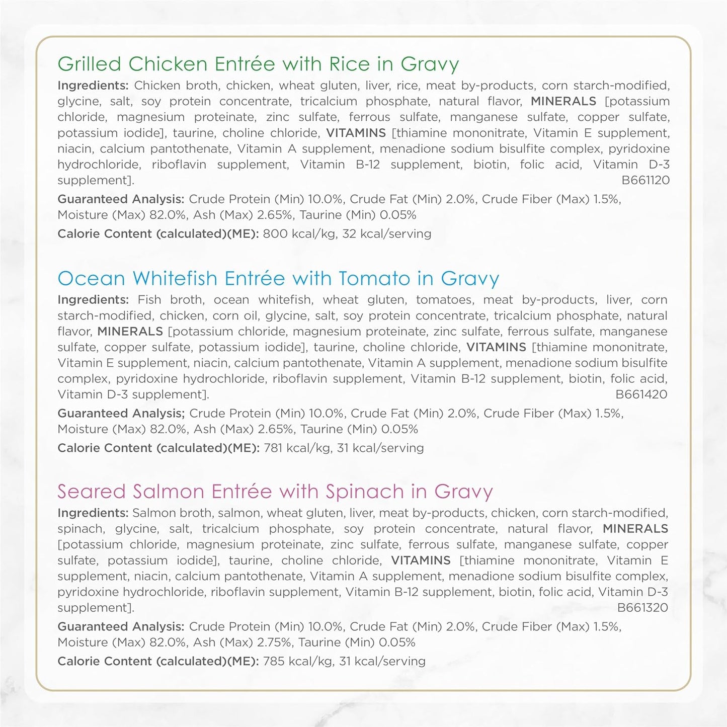 Purina Fancy Feast Gourmet Wet Cat Food Variety Pack, Petites Gravy Collection, Break-Apart Tubs, 48 Servings - (Pack of 24) 2.8 Oz. Tubs
