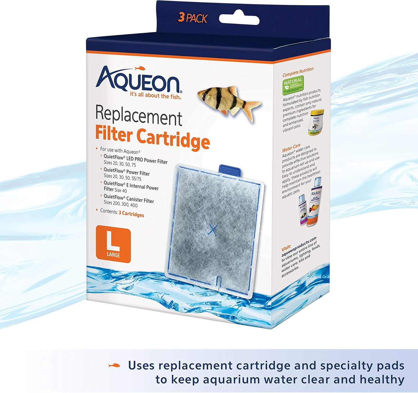 Aqueon Quietflow 20 LED PRO Aquarium Fish Tank Power Filter for up to 30 Gallon Aquariums