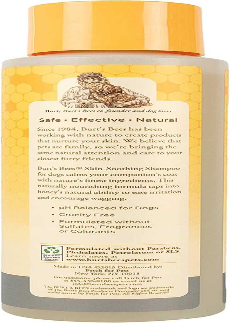 Burt'S Bees for Pets Naturally Derived Skin Soothing Shampoo with Honey - Dog Shampoo for All Dogs and Puppies - Safe for Dogs with Dry and Sensitive Skin - Made in USA, 16 Ounces