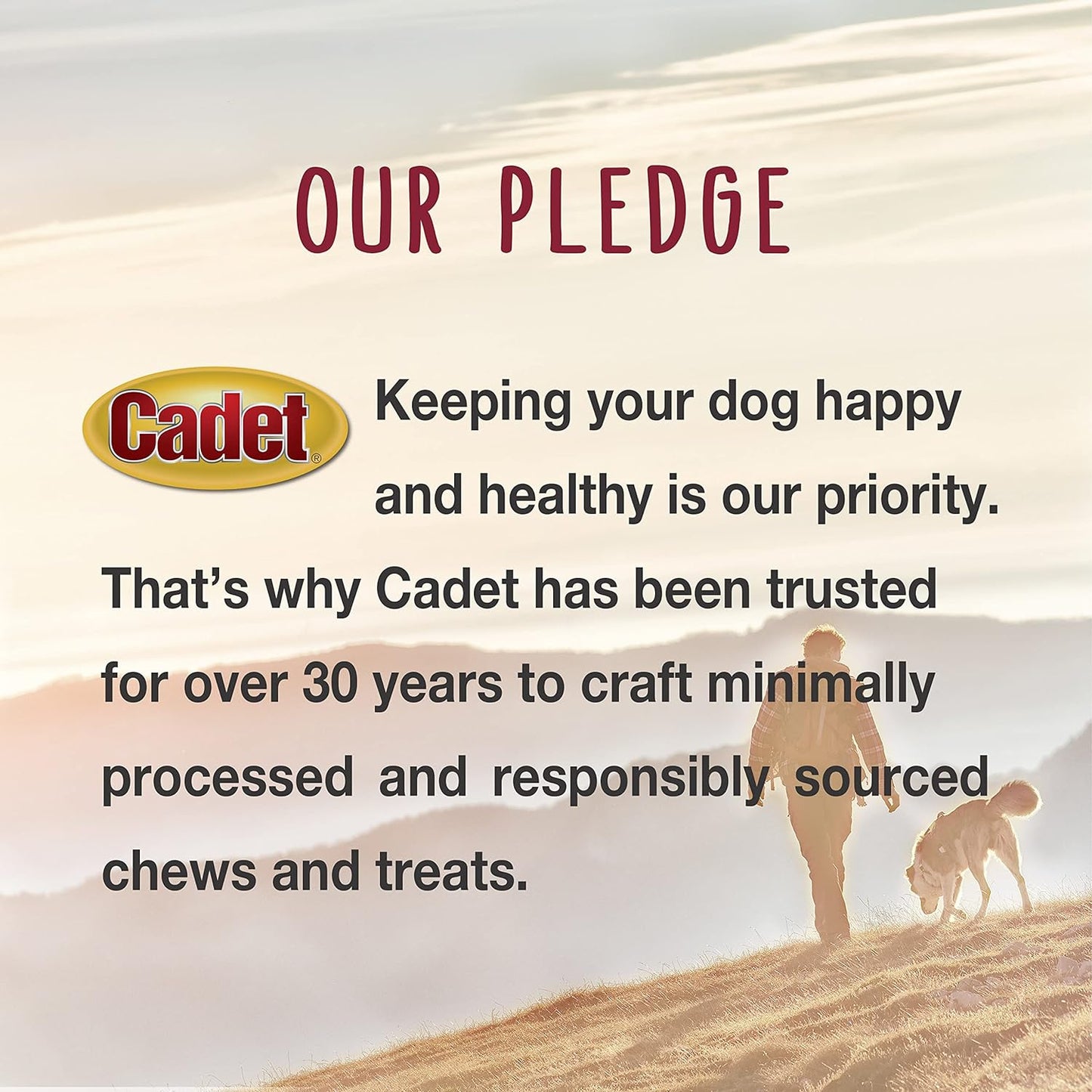 Cadet Gourmet Chicken & Apple Wrapped Dog Treats Wraps - Healthy & Natural Chicken & Apple Dog Training Treats for Small & Large Dogs - Inspected & Tested in USA (28 Oz.)
