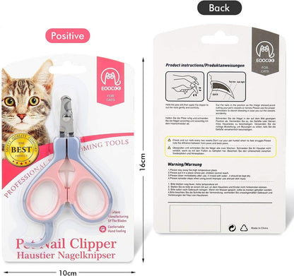 Eoocoo Dog & Cat Pets Nail Clippers with Safety Lock Sturdy Non Slip Handles - Professional Grooming Tool for Large and Small Animals