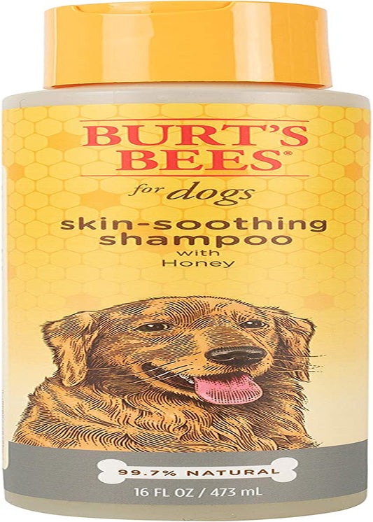 Burt'S Bees for Pets Naturally Derived Skin Soothing Shampoo with Honey - Dog Shampoo for All Dogs and Puppies - Safe for Dogs with Dry and Sensitive Skin - Made in USA, 16 Ounces
