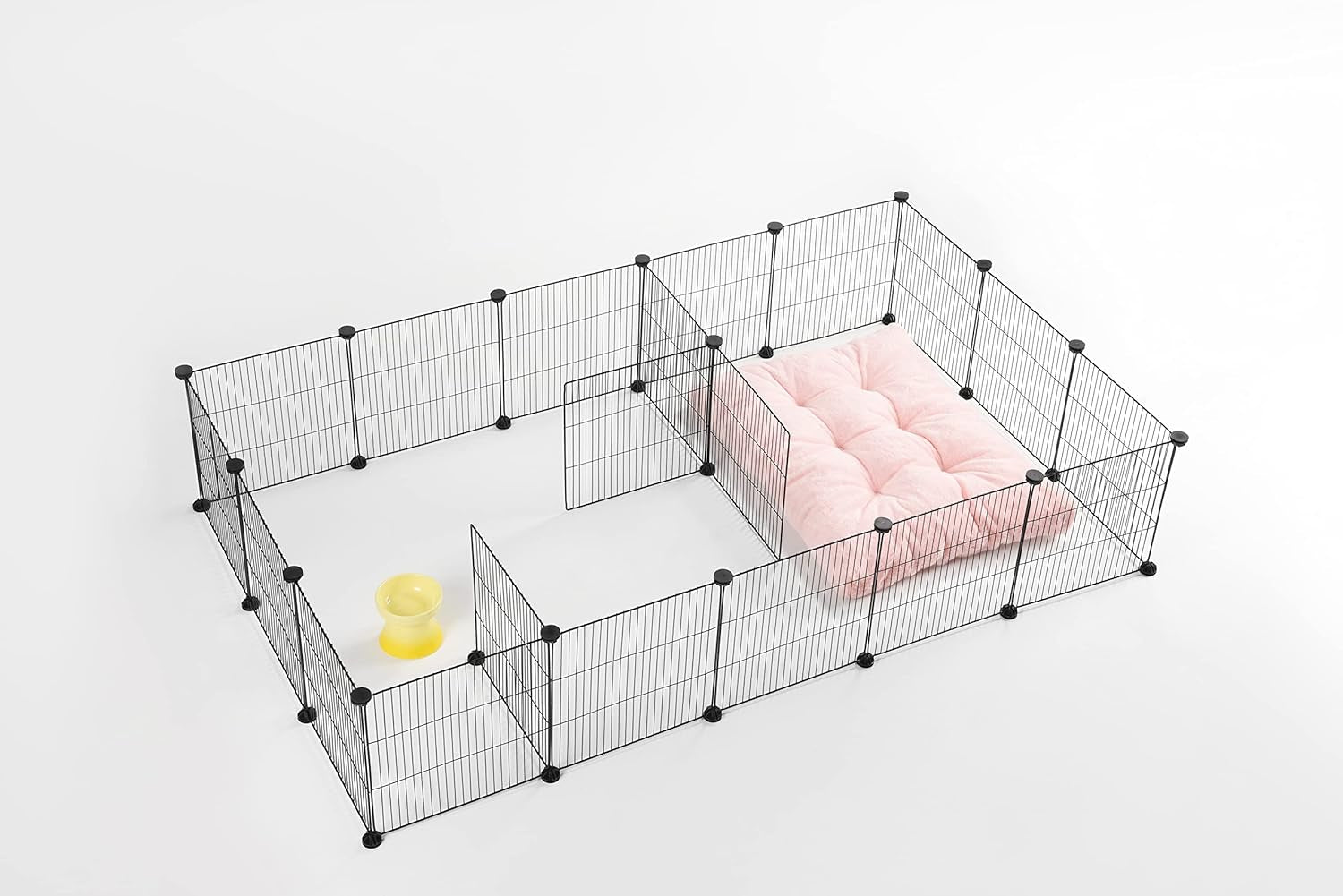 Allisandro Guinea Pig Cages Small Animal Playpen, Small Animal Cage for Indoor Outdoor Use, Portable Metal Wire Yard Fence for Guinea Pigs, Bunny, Turtle, Hamster, 12 Panels(13.8X13.8)