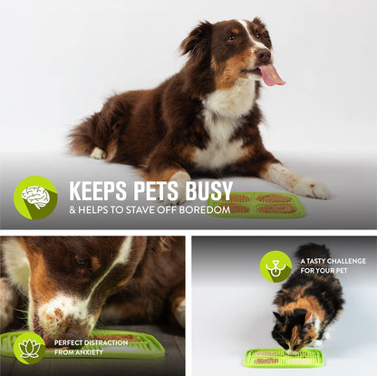 Hyper Pet IQ Treat Lick Mat for Dogs, Dog Slow Feeder & Cat Lick Mats | Great Alternative to Slow Feeder Bowls & Cat Feeders | Perfect Dog Licking Mat, Cats Puzzle & Enrichment Toys